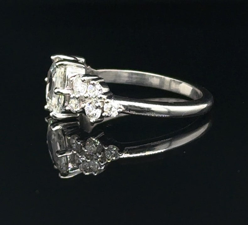 Rose Cut Engagement Ring