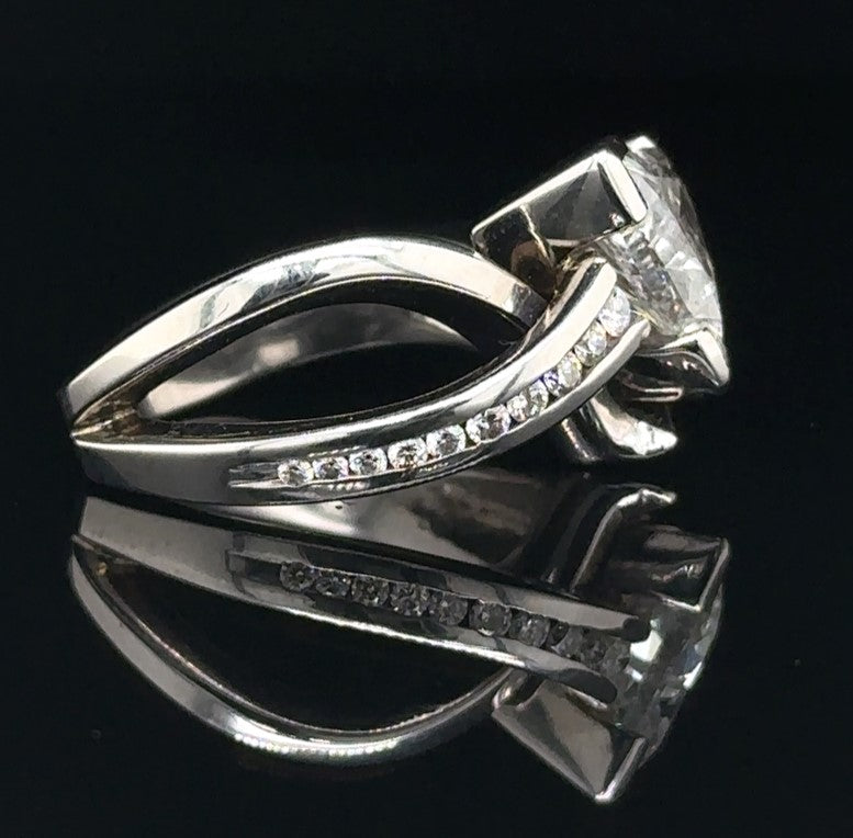 Trillion Shape Engagement Ring
