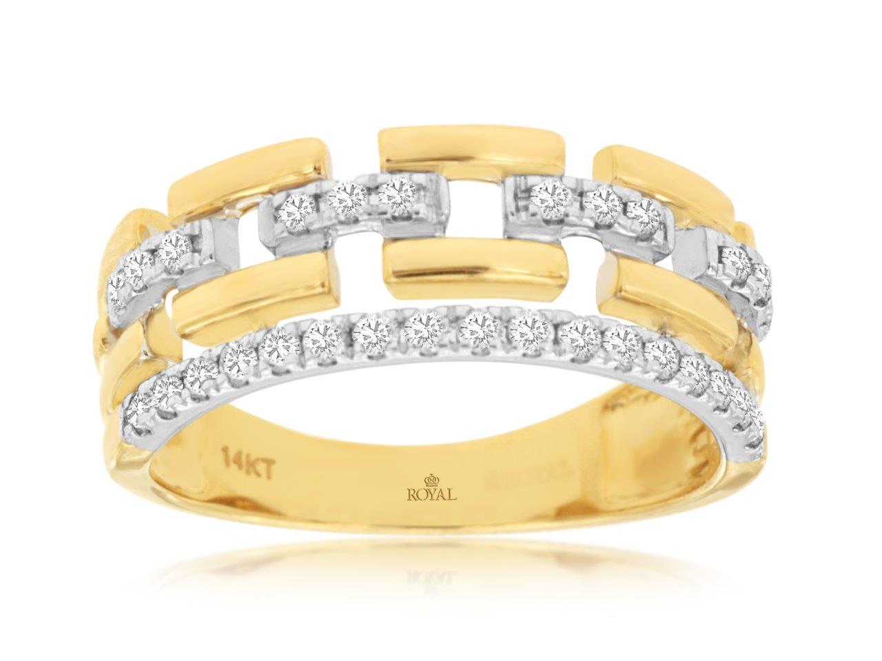 Diamond Buckle Ring