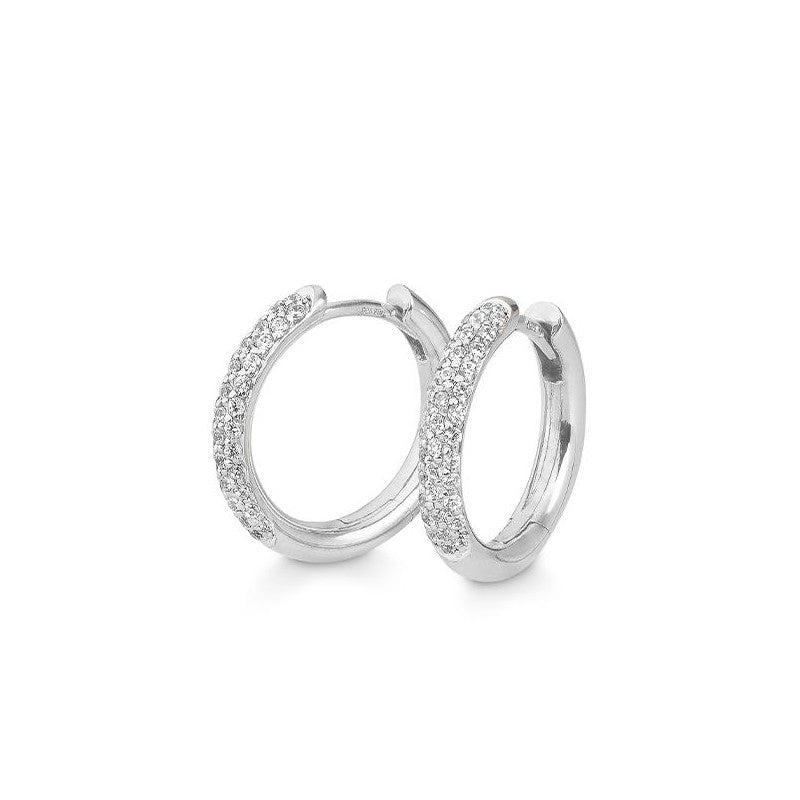 Small Diamond Huggie Earrings