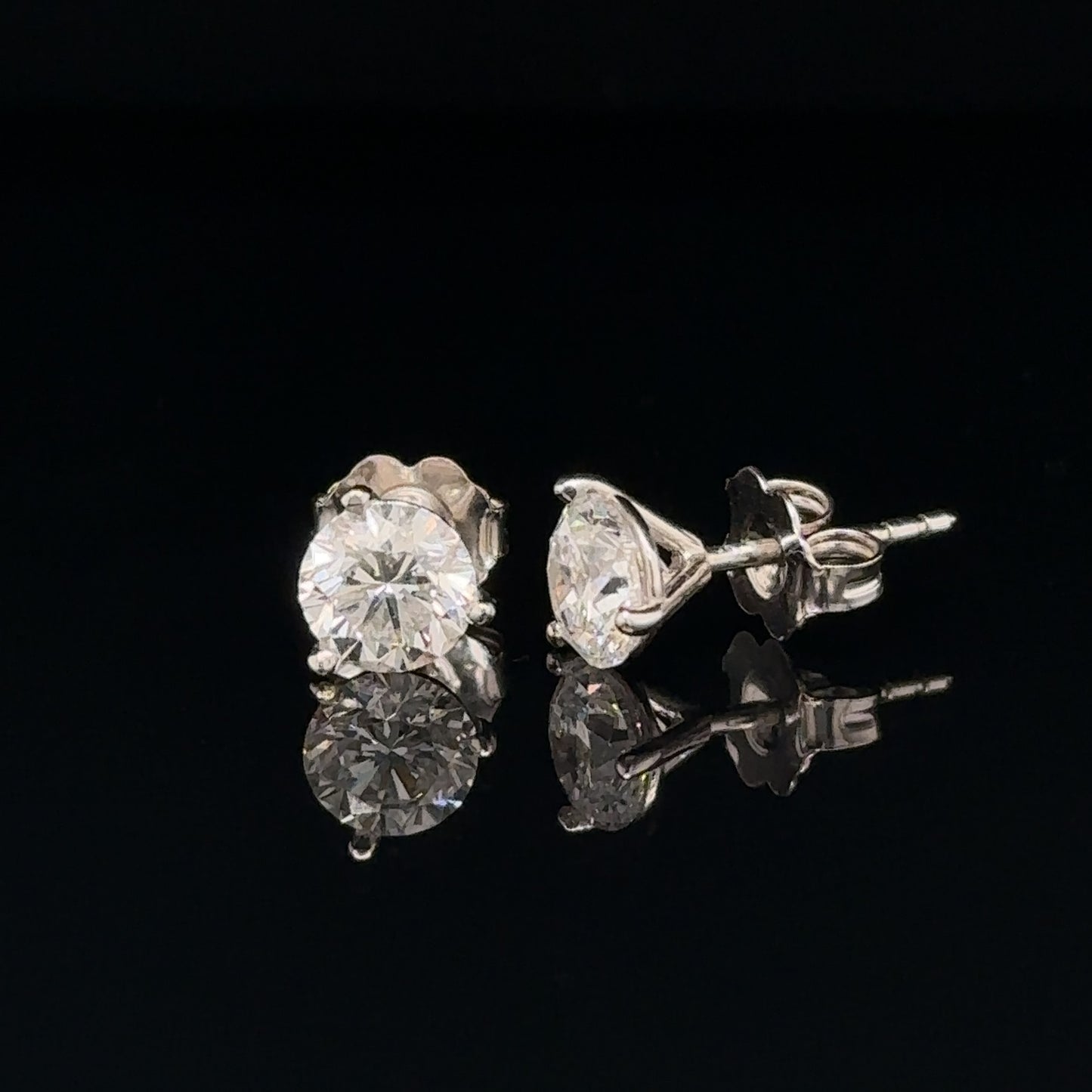 GIA Certified Diamond Stud Earrings