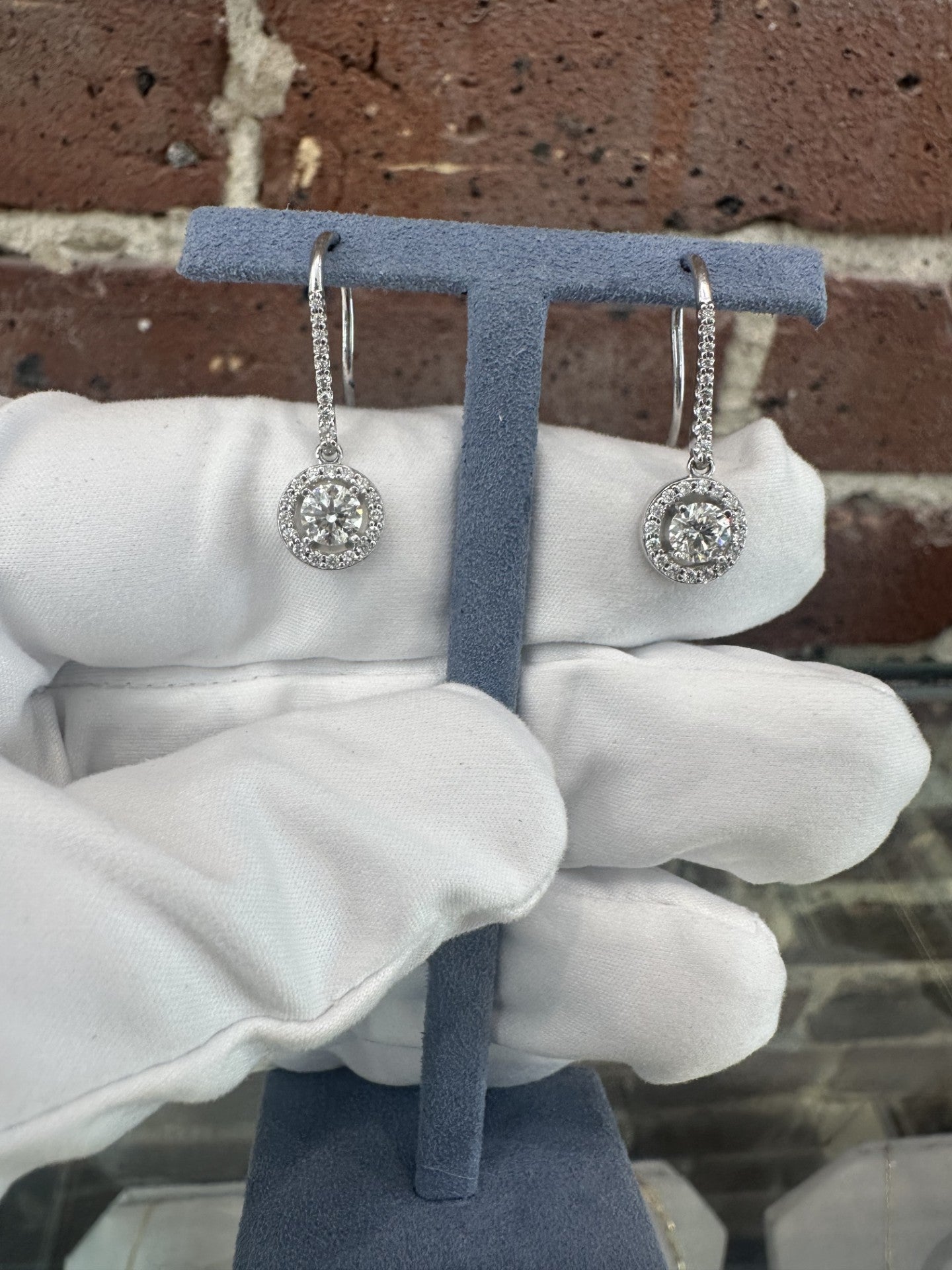 Diamond Drop Earrings