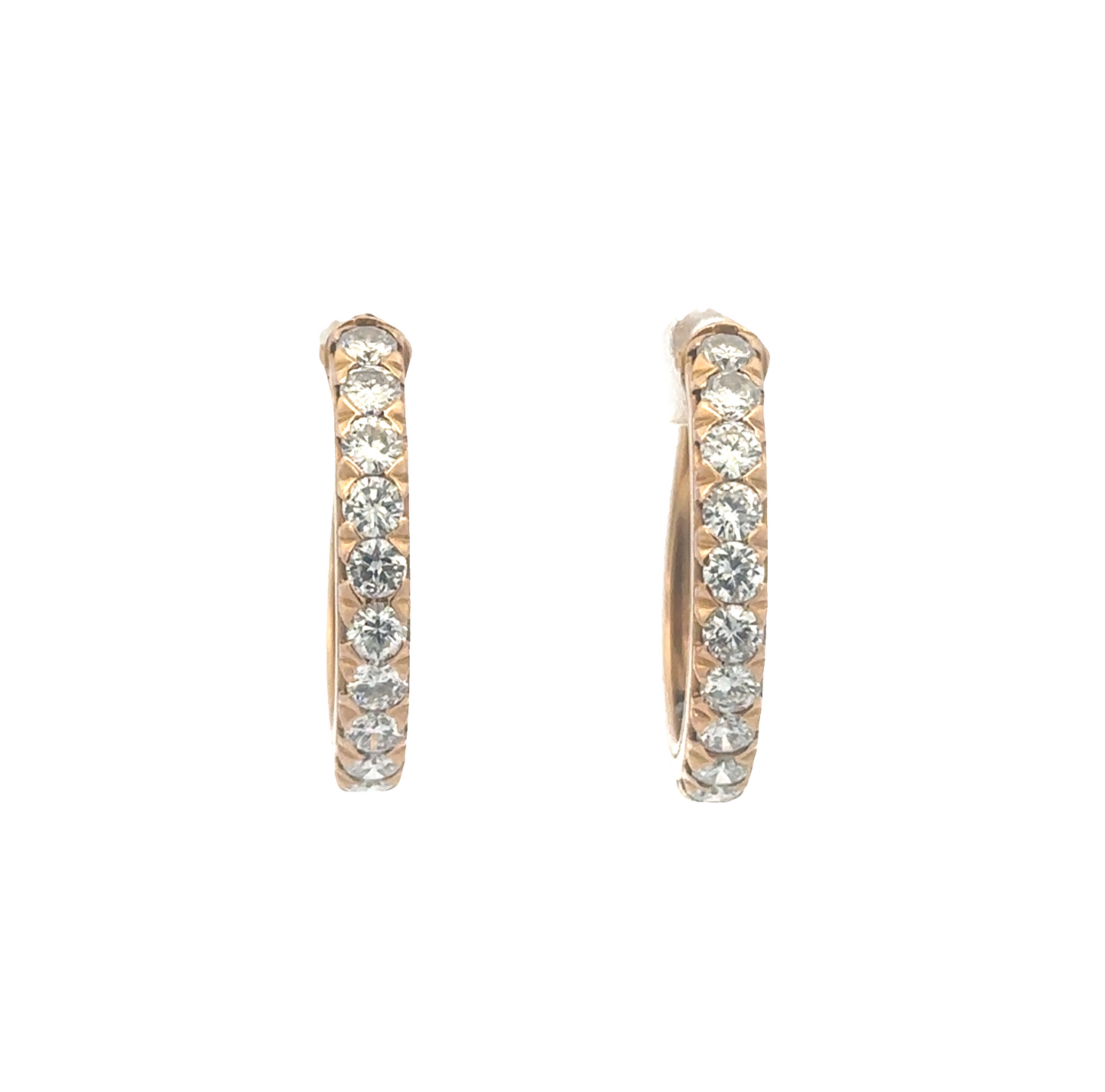 Diamond Hoop Earrings