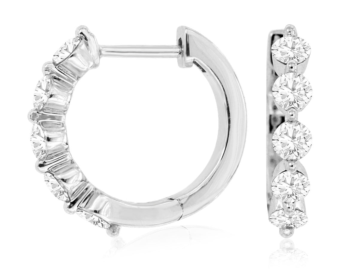 Diamond Hoop Earrings