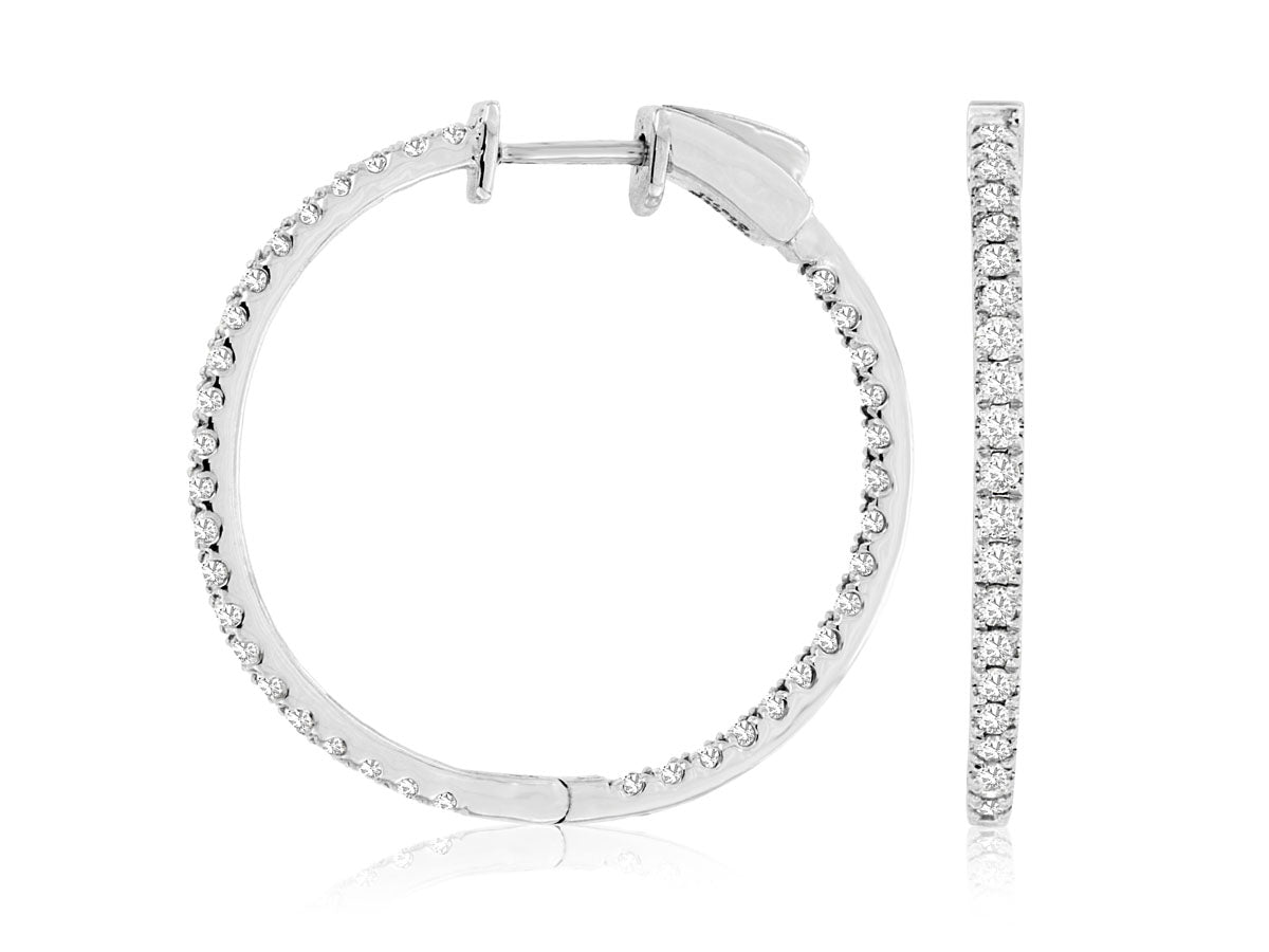 Inside-Out Diamond Hoop Earrings