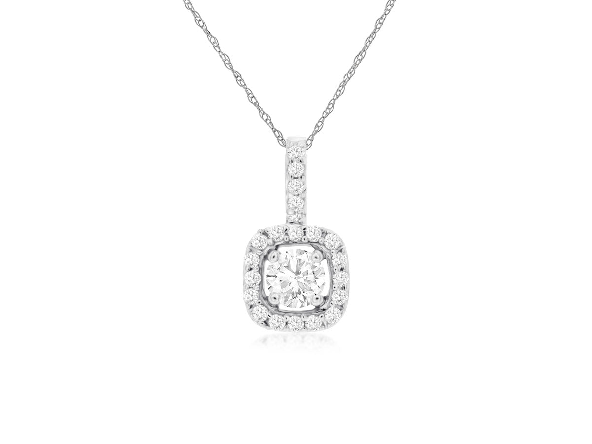 Diamond Halo Necklace