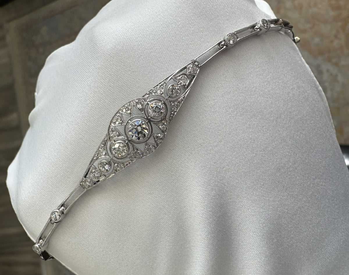 Platinum And Diamond Bracelet