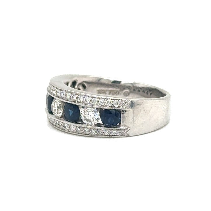 Sapphire And Diamond Band