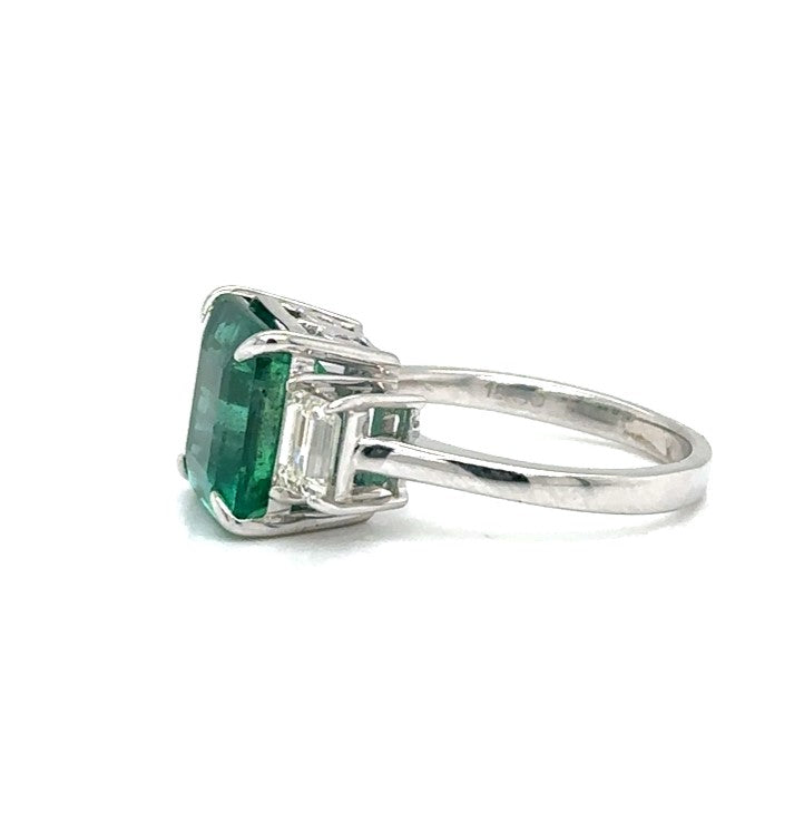 Three-Stone Emerald Ring