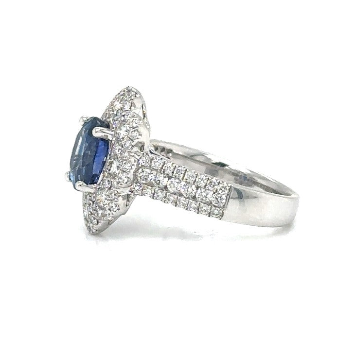Sapphire And Diamond Ring