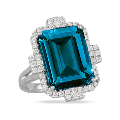 London Blue Topaz Ring