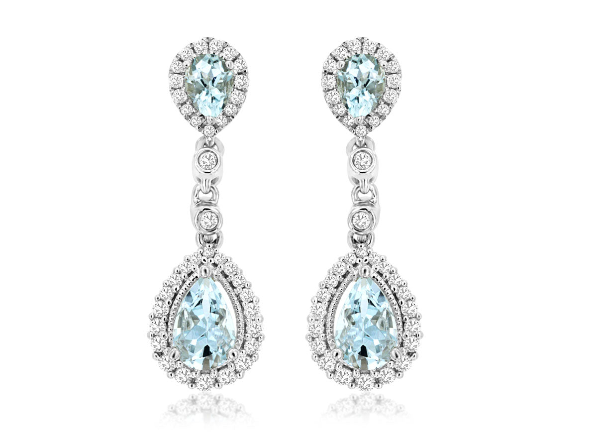 Aquamarine Drop Earrings