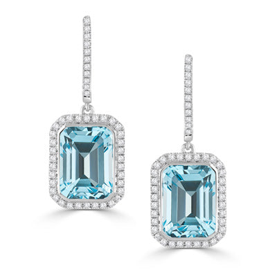Sky Blue Topaz Earrings