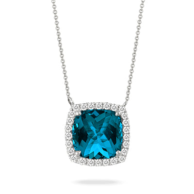 London Blue Topaz Necklace