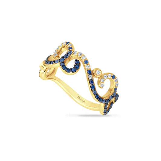 Sapphire Wave Ring