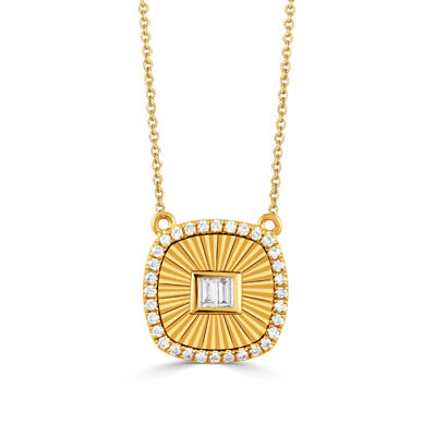 Gold And Diamond Necklace