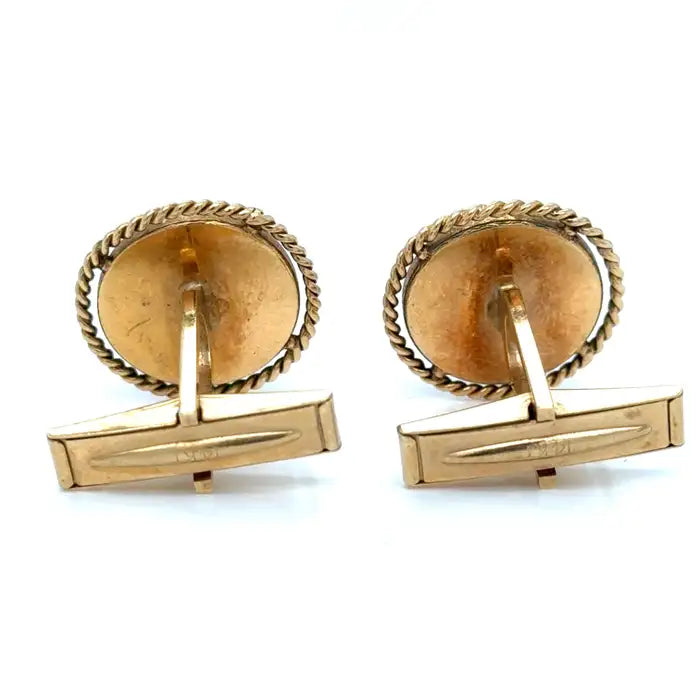 Gold Equestrian Cufflinks