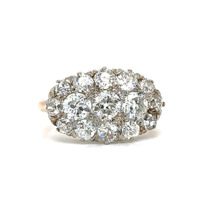 Diamond Cluster Ring