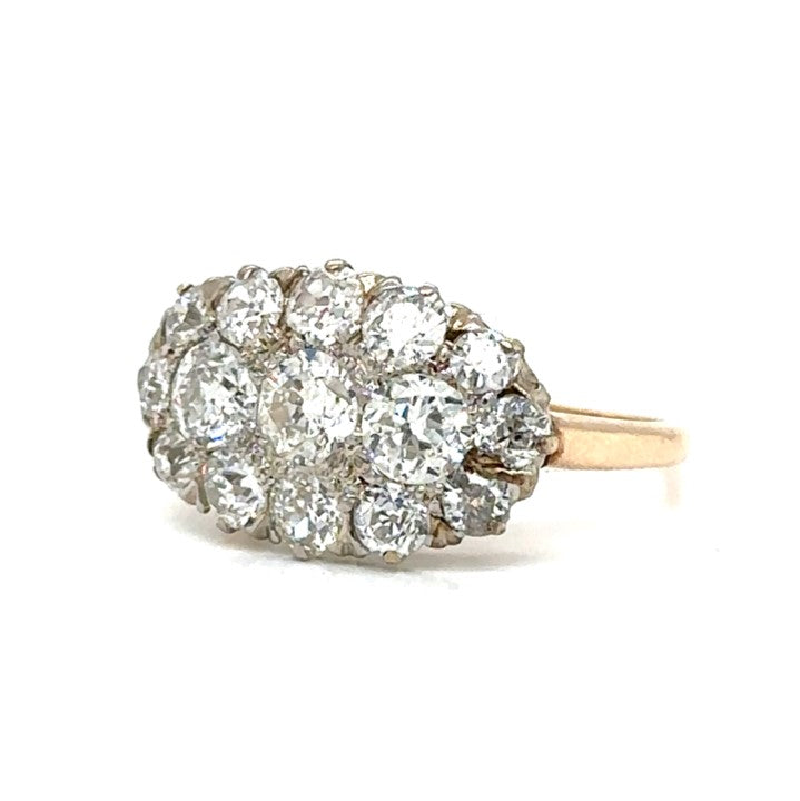 Diamond Cluster Ring