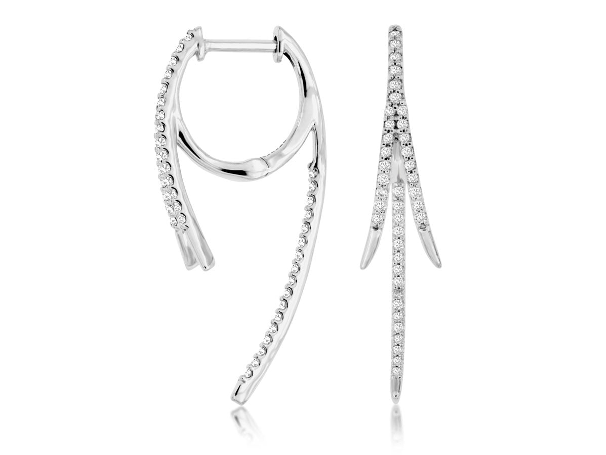 Diamond Hoop Earrings