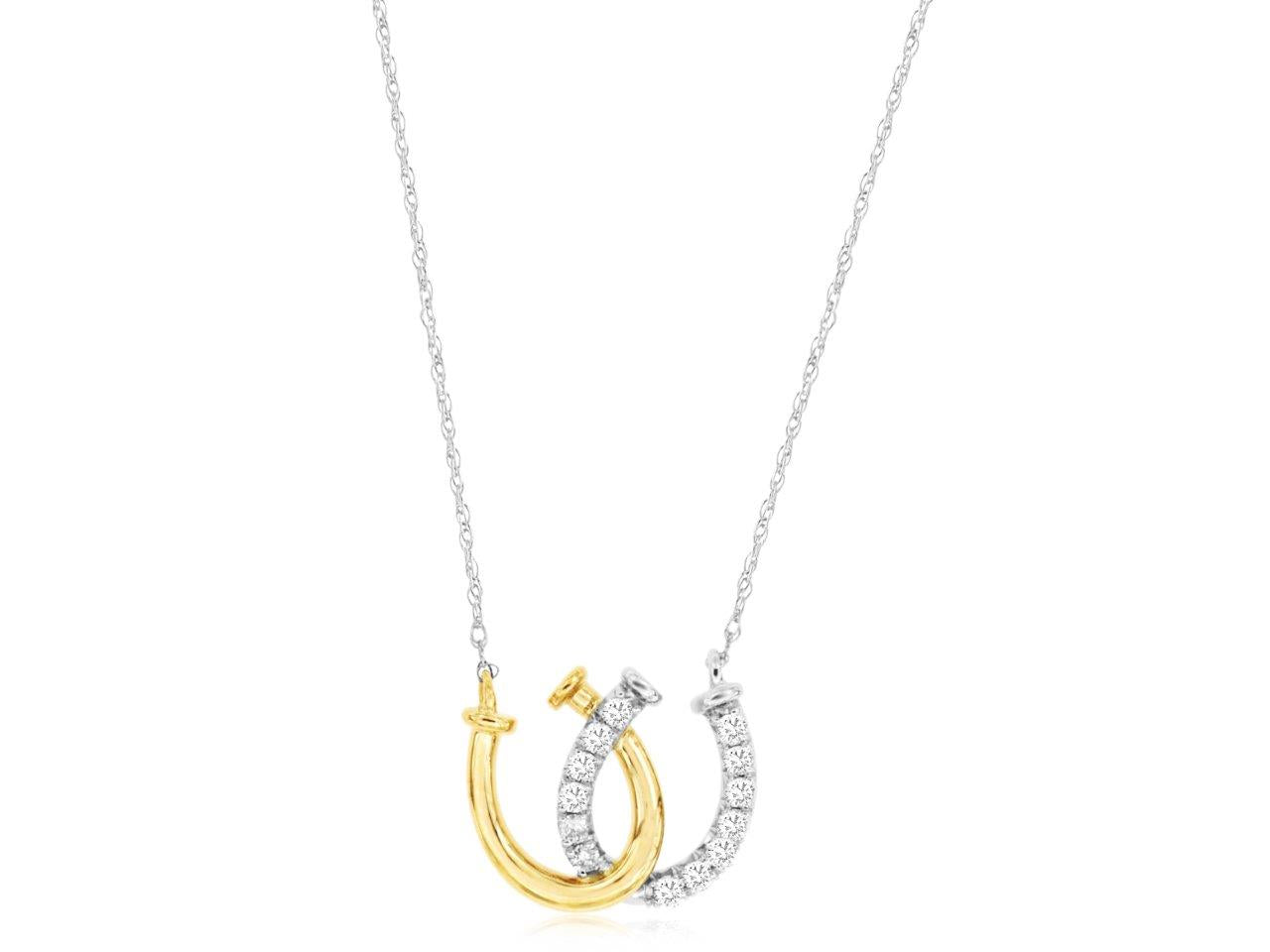 Double Horseshoe Necklace