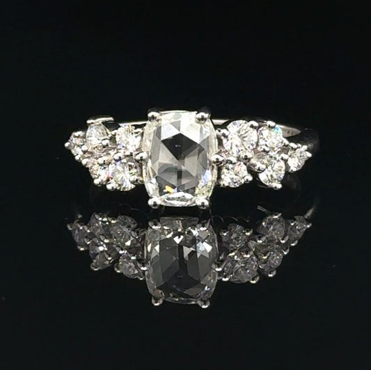 Rose Cut Engagement Ring