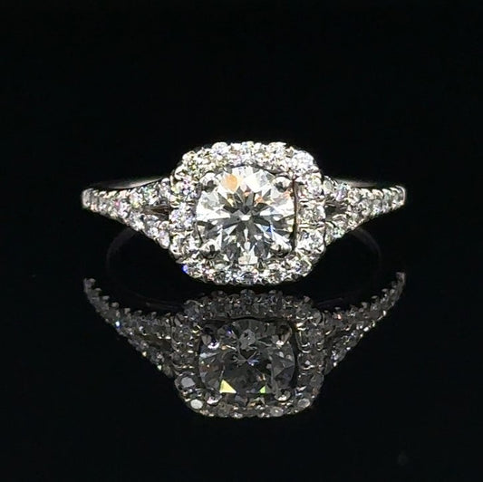Halo Engagement Ring