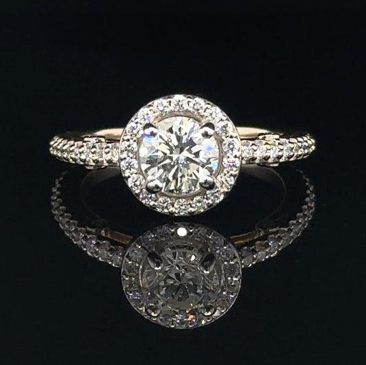 Halo Engagement Ring