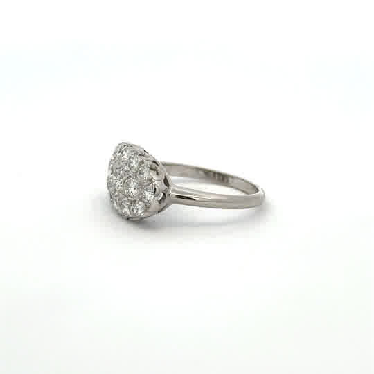 Diamond Cluster Ring