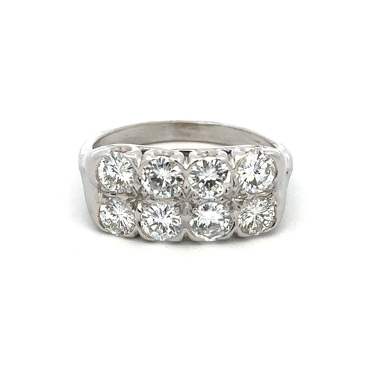 Double Row Diamond Ring