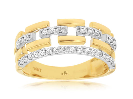 Diamond Buckle Ring