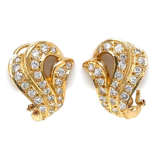 Diamond Clip Earrings