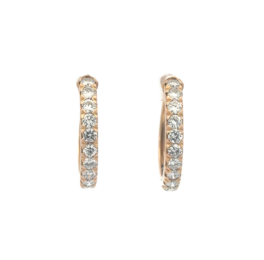 Diamond Hoop Earrings