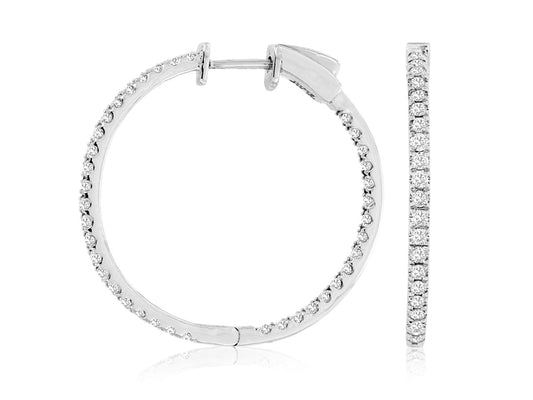 Inside-Out Diamond Hoop Earrings