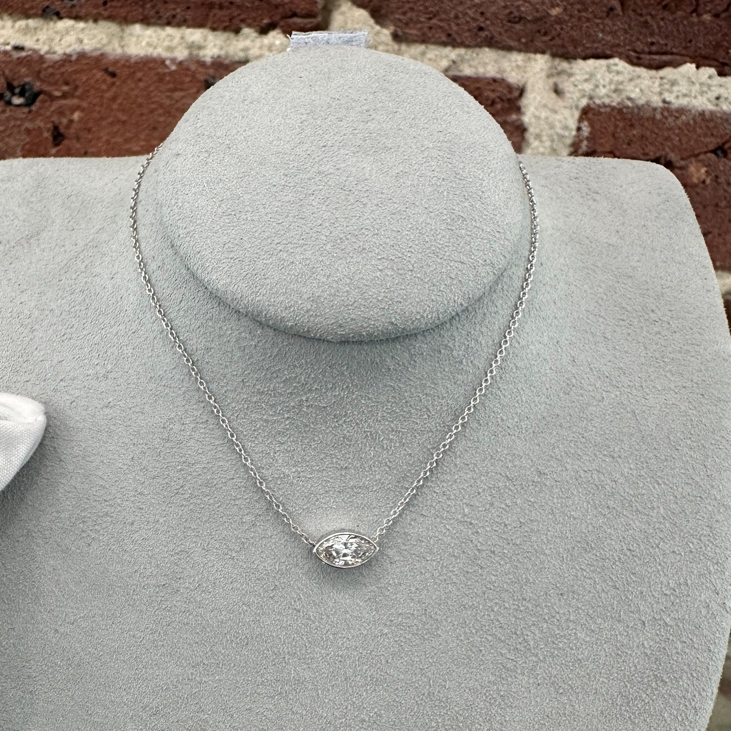 East-To-West Diamond Necklace