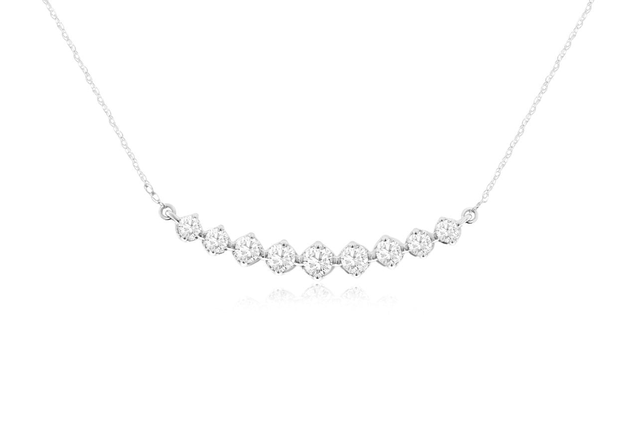 Diamond Bar Necklace