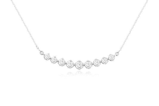 Diamond Bar Necklace