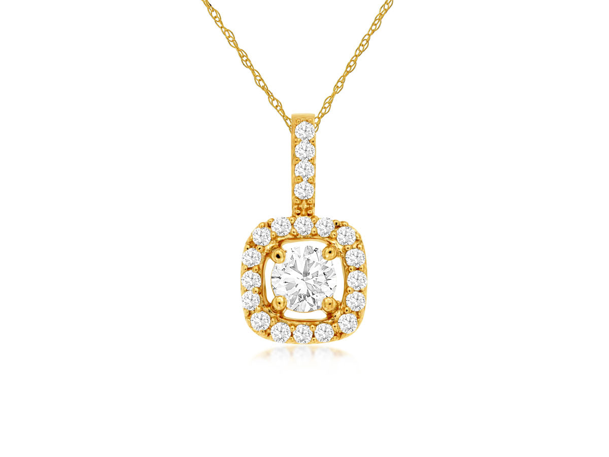 Diamond Halo Necklace