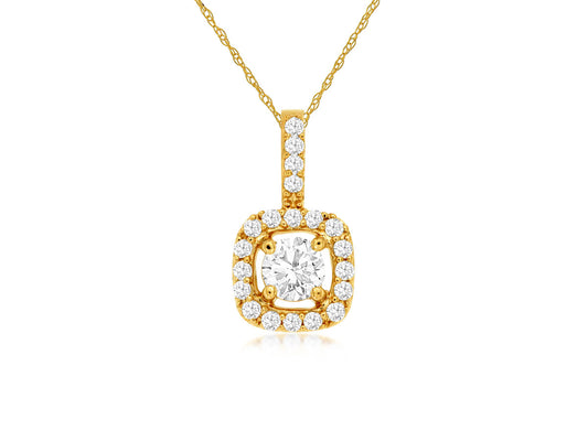 Diamond Halo Necklace