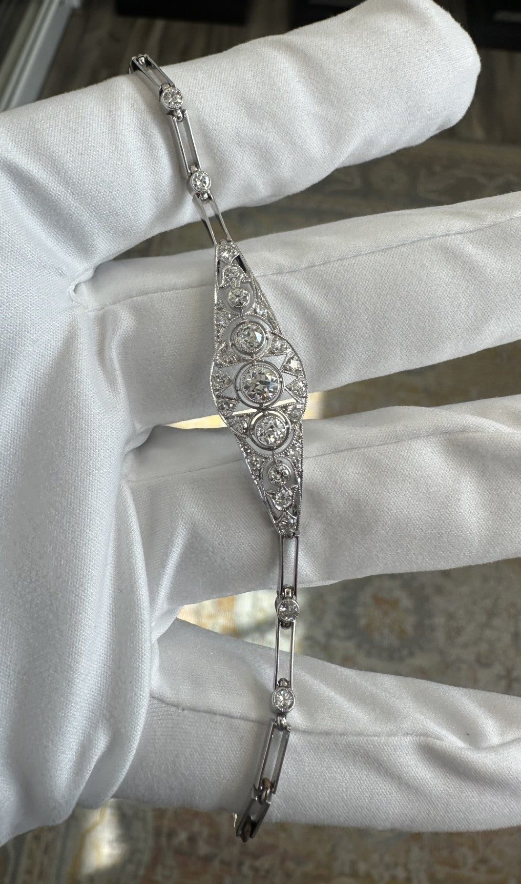 Platinum And Diamond Bracelet