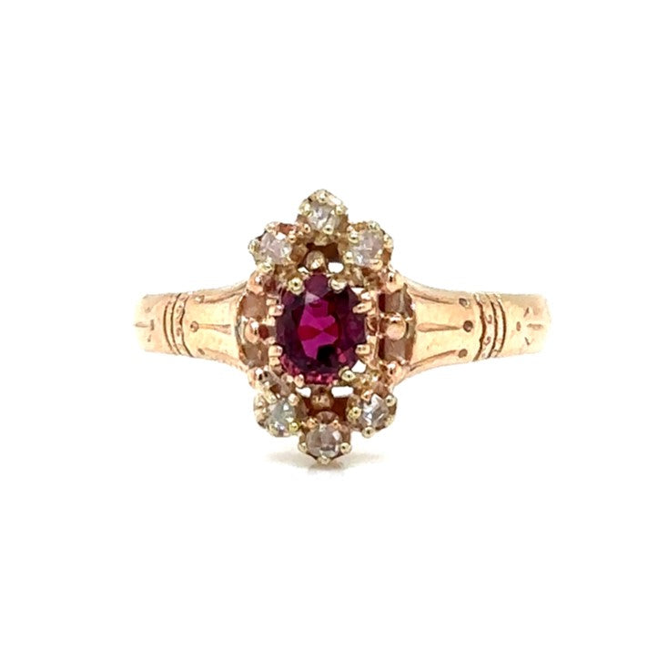 Victorian Era Red Spinel Ring