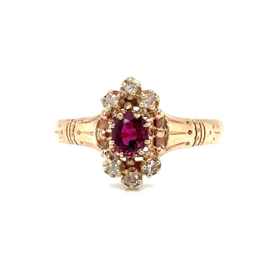 Victorian Era Red Spinel Ring
