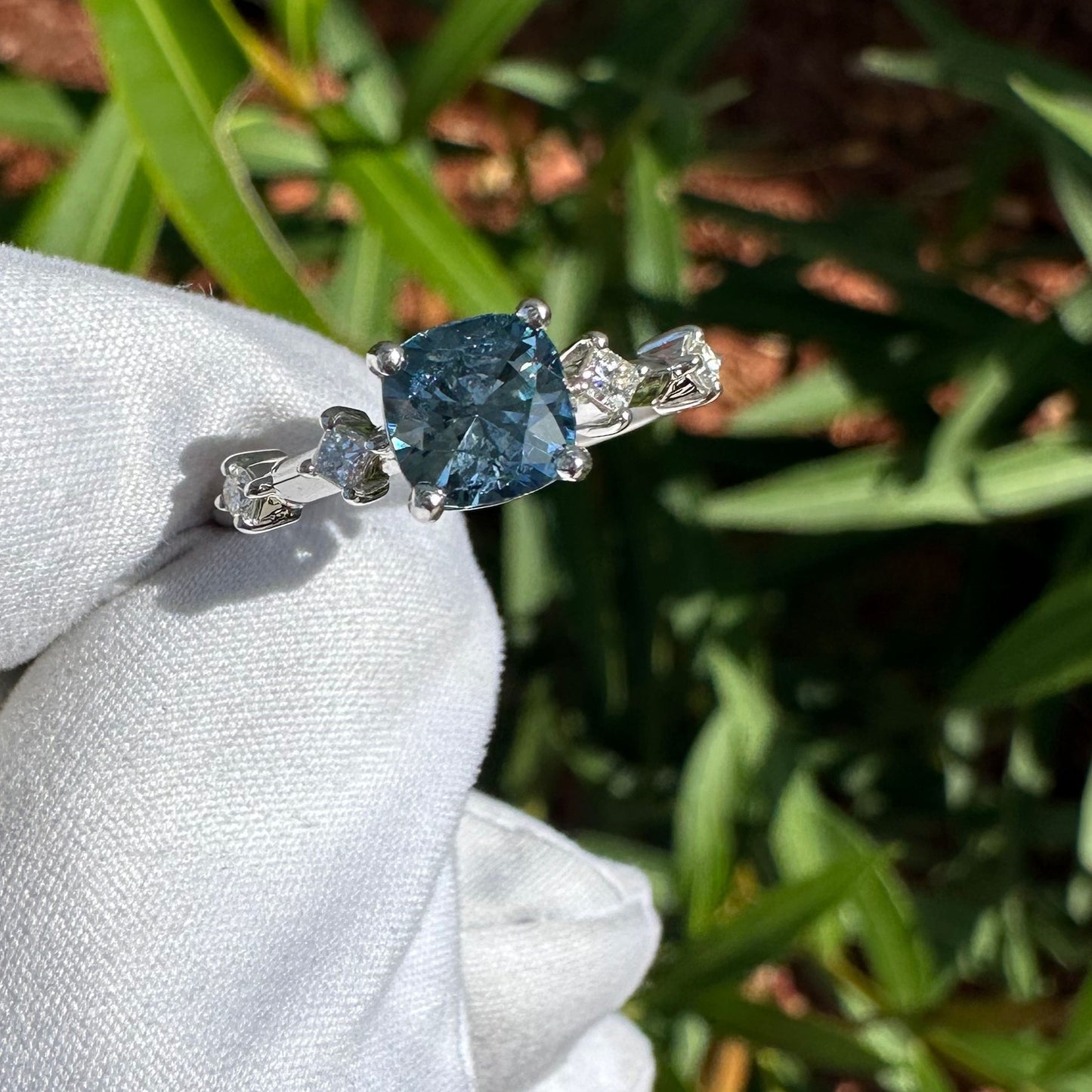 Custom Montana Sapphire Ring