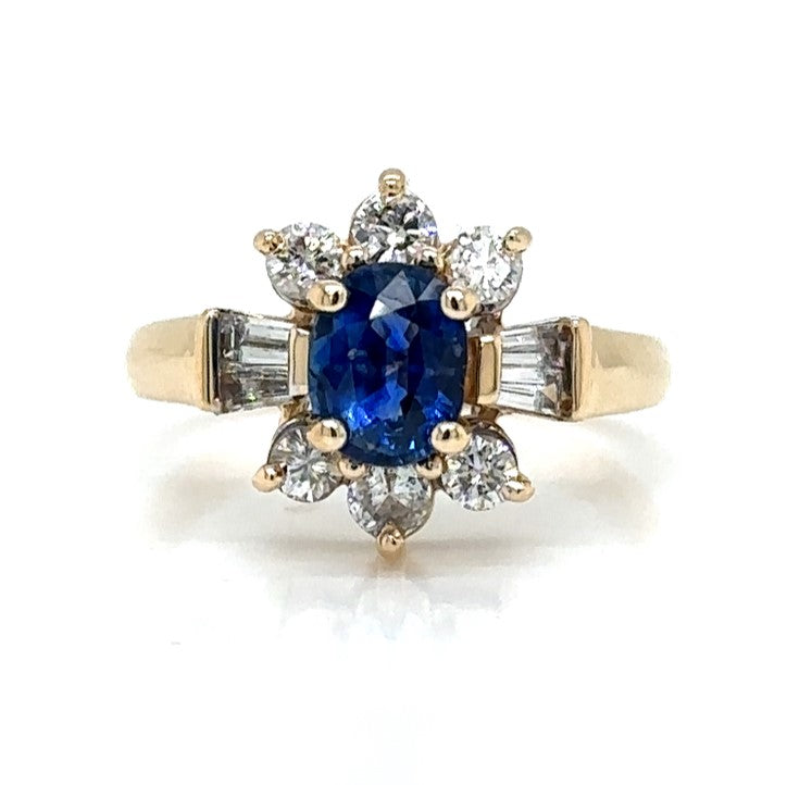 Sapphire And Diamond Ring