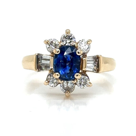 Sapphire And Diamond Ring