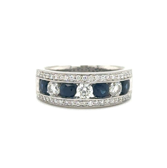 Sapphire And Diamond Band