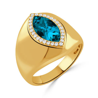 London Blue Topaz Ring