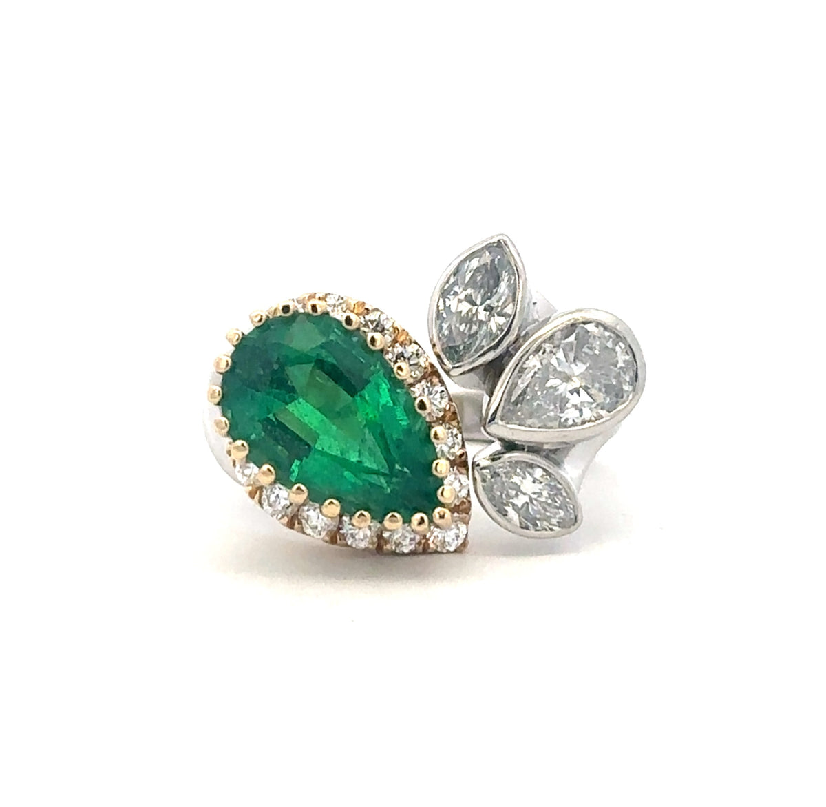 Emerald And Diamond Ring