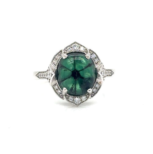 Trapiche Emerald Ring