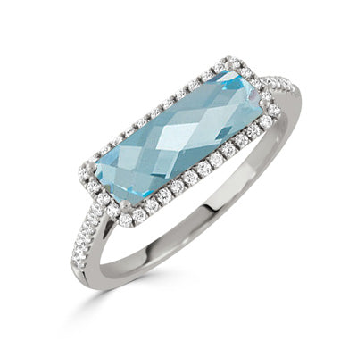 Sky Blue Topaz Ring